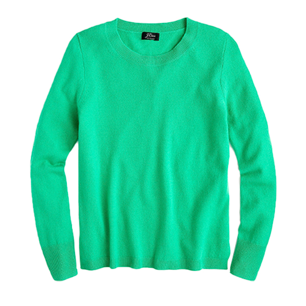 Long-sleeve everyday cashmere crewneck sweater