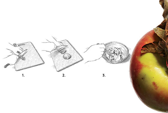 In Season: Lulu & Po Chef Matthew Hamilton's Mutsu-Apple Salad