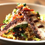 The octopus at L'Apicio, a dish that Wells liked.