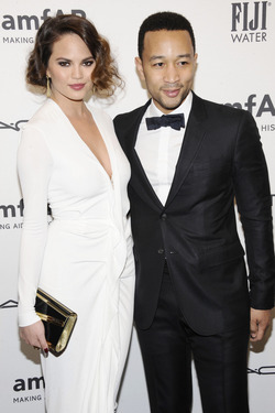 Legend and Teigen, last night.