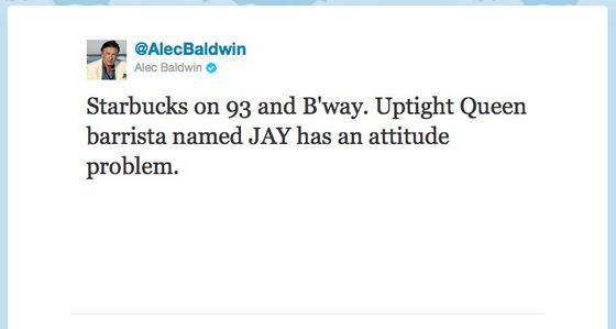 Does Alec Baldwin Realize Other People Can See His Tweets?