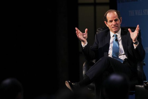 NEW YORK - SEPTEMBER 16:  Former New York governor Eliot Spitzer speaks at a forum on the future of New York September 16, 2010 at the New York Public Library in New York City. The forum, which was sponsored by the Wall Street Journal, also included New York former Governor George Pataki and current governor David Paterson. Mainstream politicians in New York have been caught off guard by the controversial primary win of upstate millionaire and Tea Party endorsed Carl Paladino as the Republican party`s pick for governor.  (Photo by Spencer Platt/Getty Images)