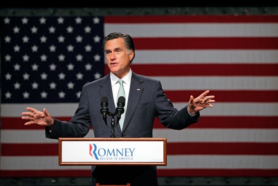 LANSING, MI - MAY 8:  Republican presidential candidate, former Massachusetts Gov. Mitt Romney speaks during a campaign stop at Lansing Community College May 8, 2012 in Lansing, Michigan. Last night former U.S. Sen. Rick Santorum gave his endorsement to Gov. Romney in an e-mail sent to supporters.  (Photo by Bill Pugliano/Getty Images)