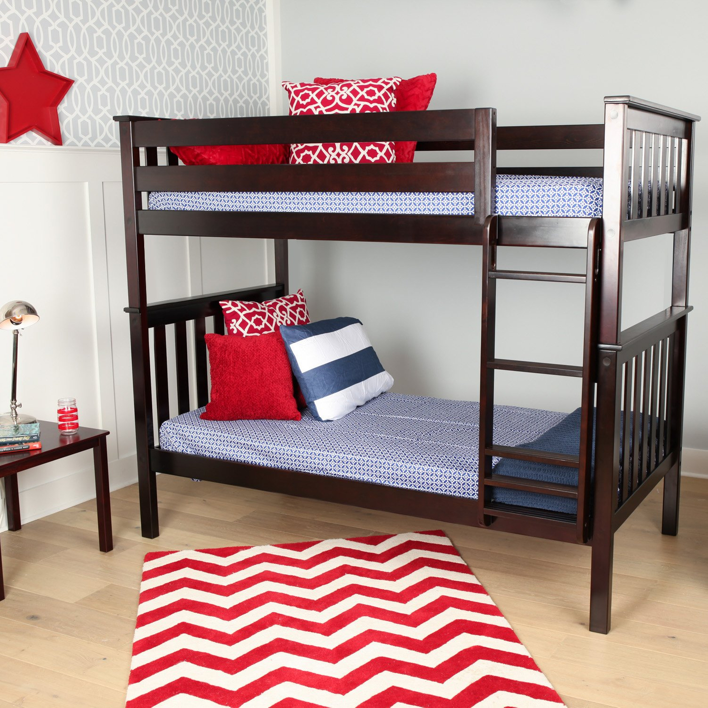 10 Best Bunk Beds 2019 Max Lily Solid Wood Twin Over Bunk Bed Espresso