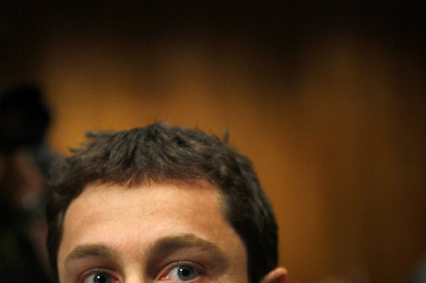 Fabrice Tourre, executive director of Structured Products Group Trading at Goldman Sachs Group Inc., listens during a hearing before a Senate Homeland Security and Governmental Affairs subcommittee hearing on Wall Street and the financial crisis in Washington, D.C., U.S., on Tuesday, April 27, 2010. Tourre and six other current and former Goldman Sachs employees are testifying today about the firm's mortgage-securities business in the years leading up to the biggest financial crisis since the Great Depression. Goldman Sachs, the most profitable securities firm in Wall Street history, contests the SEC's suit, saying it provided investors with all of the information they needed.