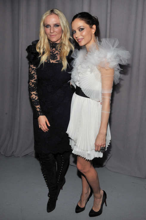 NEW YORK, NY - FEBRUARY 16: Designers Keren Craig and Georgina Chapman attend the Marchesa Fall 2011 presentation during Mercedes-Benz Fashion Week at Center 548 on February 16, 2011 in New York City. (Photo by Henry S. Dziekan III/Getty Images)