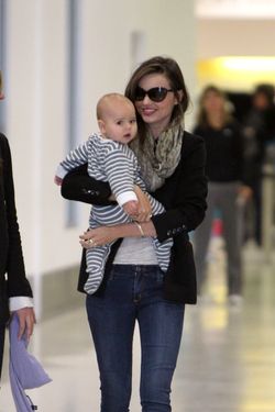 Miranda Kerr with her baby. SO CUTE.