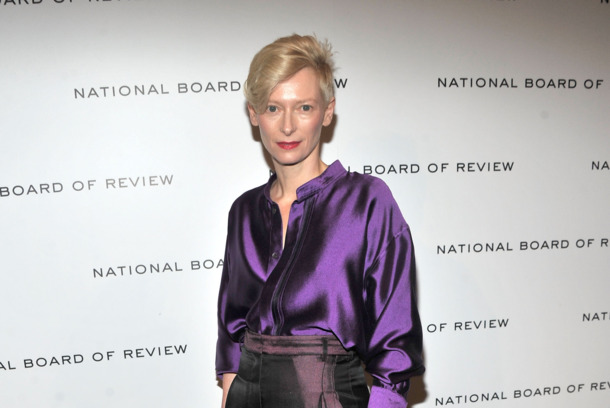 NEW YORK, NY - JANUARY 10:  Tilda Swinton attends the 2011 National Board of Review Awards gala at Cipriani 42nd Street on January 10, 2012 in New York City.  (Photo by Stephen Lovekin/Getty Images)