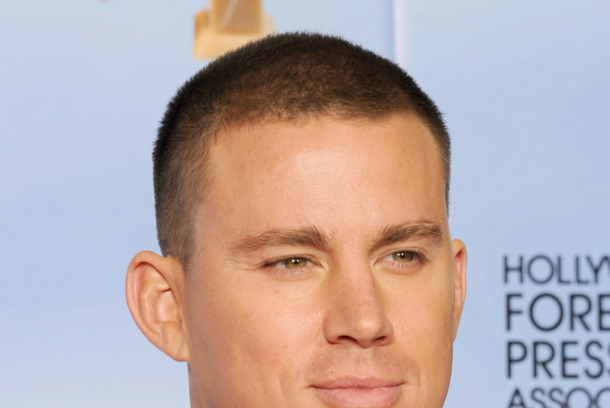Actor Channing Tatum poses in the press room at the 69th Annual Golden Globe