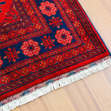 Red turkish carpet.
