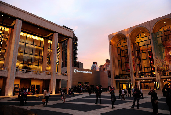 NEW YORK, NY - SEPTEMBER 15:  A view of Lincoln Center during Spring 2012 Mercedes-Benz Fashion Week on September 15, 2011 in New York City.  (Photo by Andrew H. Walker/Getty Images for Mercedes-Benz Fashion Week)