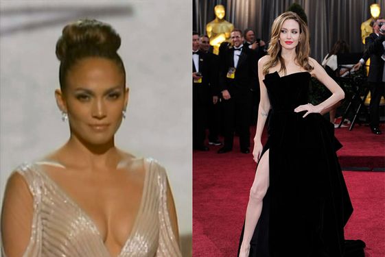 Angelina Jolie's Leg Gives JLo's Nipple a Run for Its Money