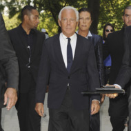 PARIS, FRANCE - JULY 05: Giorgio Armani arrives for the Giorgio Armani Prive Haute Couture Fall/Winter 2011/2012 show as part of Paris Fashion Week at Palais de Chaillot on July 5, 2011 in Paris, France.  (Photo by Francois Durand/Getty Images)
