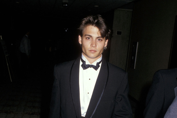 LOS ANGELES - JULY 8:   Actor Johnny Depp attends the Athletes & Entertainers for Kids' "For the Love of Children" AIDS Benefit on July 8, 1988 at the Century Plaza Hotel in Los Angeles, California.  (photo by Ron Galella, Ltd./WireImage)
