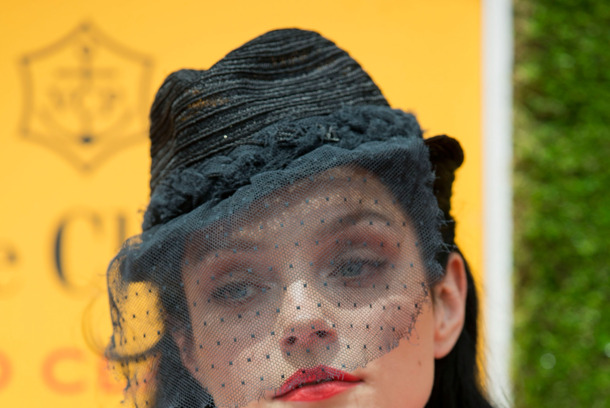 JERSEY CITY, NJ - JUNE 02:  Jessica Stam attends the fifth annual Veuve Clicquot Polo Classic on June 2, 2012 in Jersey City. (Photo by Dario Cantatore)