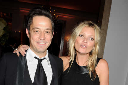 Jamie Hince (L) and Kate Moss attend the Marie Curie Cancer Fundraiser hosted by Heather Kerzner at Claridge's Hotel on May 15, 2012 in London, England.