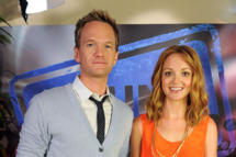 LOS ANGELES, CA - JULY 12: (EXCLUSIVE COVERAGE) Actor Neil Patrick Harris (L) and actress Jayma Mays visit YoungHollywood.com at Young Hollywood Studio on July 12, 2011 in Los Angeles, California. (Photo by Michael Kovac/WireImage)