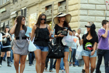 Florence, Italy - MAY 22: The Cast of the MTV series Jersey Shore appear during the taping of "Jersey Shore - Season Four" on May 22, 2011, in Florence,Italy. (Photo by Jeff Daly/MTV/PictureGroup)