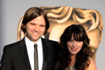 LOS ANGELES, CA - JULY 09: Musician Ben Gibbard (L) and actress Zooey Deschanel arrive at the BAFTA Brits To Watch event held at the Belasco Theatre on July 9, 2011 in Los Angeles, California. (Photo by Kevork Djansezian/Getty Images)