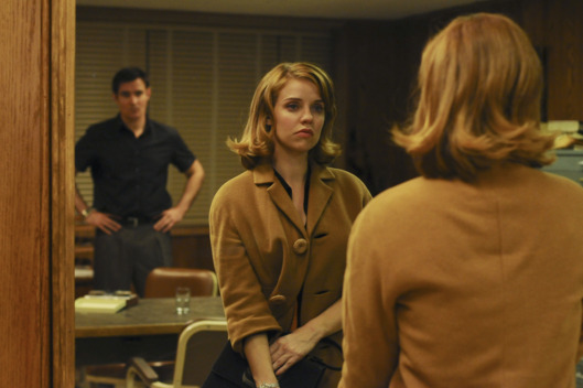 PAN AM - "Truth or Dare" -- Sparks fly between Laura and a sailor on a special - and unusually wild -- Pan Am flight bringing servicemen home, leading Laura to realize what she's really looking for in a man, as well as opening her eyes to the malicious racial climate in the country. Meanwhile Kate's complicated mission to turn Niko to work for the U.S. government culminates in dramatic fashion, threatening their personal relationship, on "Pan Am," SUNDAY, NOVEMBER 6 (10:01-11:00 p.m., ET), on the ABC Television Network. (ABC/NICOLE RIVELLI) GORAN VISNJIC, KELLI GARNER