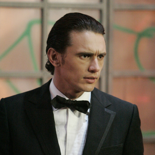 GENERAL HOSPITAL - Starting on Thursday, July 22nd, the wickedly brilliant Franco (Guest star James Franco) takes mobster Jason Morgan (Emmy winner Steve Burton) as well as cop Dante Falconeri (Dominic Zamprogna) and his girlfriend Lulu Spencer (Emmy winner Julie Marie Berman) on a wild ride to Los Angeles where the bad boy performance artist holds an art exhibit at Los Angeles' Museum of Contemporary Art (MOCA). Winner of five 2010 Emmy Awards, GENERAL HOSPITAL airs weekdays (3:00 p.m. - 4:00 p.m., ET) on the ABC Television Network and at 10 pm ET/PT on SOAPnet. GH10
(ABC/Rick Rowell)
JAMES FRANCO