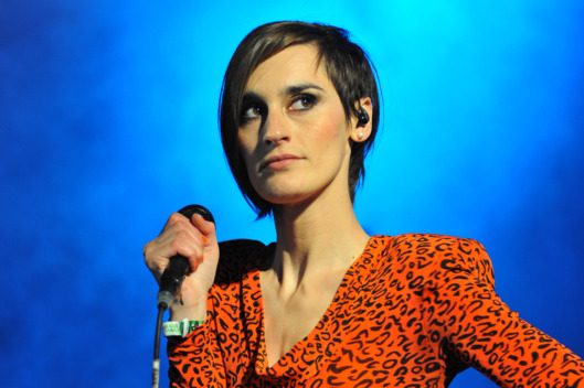 LONDON, UNITED KINGDOM - JUNE 12: Yelle performs on stage during Get Loaded In The Park at Clapham Common on June 12, 2011 in London, United Kingdom. (Photo by C Brandon/Redferns)
