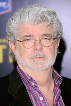 NEW YORK, NY - DECEMBER 11: Film director George Lucas poses for a photo at the "The Adventures of TinTin" New York premiere at the Ziegfeld Theatre on December 11, 2011 in New York City. (Photo by Jemal Countess/Getty Images) NEW YORK, NY - DECEMBER 11: Film director George Lucas poses for a photo at the "The Adventures of TinTin" New York premiere at the Ziegfeld Theatre on December 11, 2011 in New York City. (Photo by Jemal Countess/Getty Images)