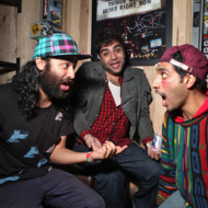 NEW YORK - OCTOBER 22: Himanshu Suri, Victor Vazquez and Dap of Das Racist pose for a portrait backstage at the Webster Hall as part of the 2009 CMJ Music Marathon & Film Festival on October 22, 2009 in New York City. (Photo by Roger Kisby/Getty Images) NEW YORK - OCTOBER 22: Himanshu Suri, Victor Vazquez and Dap of Das Racist pose for a portrait backstage at the Webster Hall as part of the 2009 CMJ Music Marathon & Film Festival on October 22, 2009 in New York City. (Photo by Roger Kisby/Getty Images)