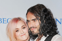LOS ANGELES, CA - DECEMBER 03: Singer Katy Perry (L) and actor Russell Brand attend the 3rd Annual "Change Begins Within" Benefit Celebration presented by The David Lynch Foundation held at LACMA on December 3, 2011 in Los Angeles, California. (Photo by Jason Merritt/Getty Images)