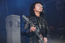 LONDON, UNITED KINGDOM - JULY 24: Tony Iommi performs for the last time ever with Heaven And Hell as a tribute to the late Ronnie James Dio at Day 1 of the High Voltage Festival at Victoria Park on July 24, 2010 in London, England. (Photo by Christie Goodwin/Getty Images) *** Local Caption *** Tony Iommi