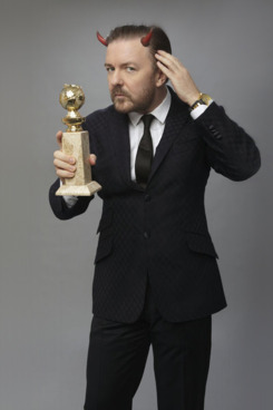 Ricky Gervais hosts the 69th Annual Golden Globe Awards.