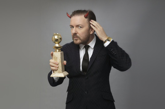 Ricky Gervais hosts the 69th Annual Golden Globe Awards.