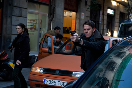 M273 (left) Gina Carano and (Right) Channing Tatum stars in Relativity Media’s HAYWIRE.