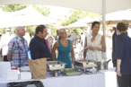 Cat Cora came for the party.