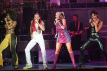 The Spice Girls (L to R) Melanie Brown, Melanie Chisholm, Emma Bunton and Victoria Adams
