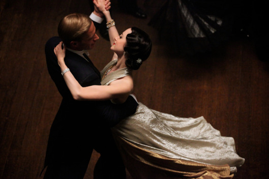 (L-R) JAMES D'ARCY and ANDREA RISEBOROUGH star in W.E.