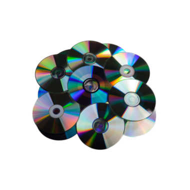 Computer technology data cd dvd disk heap isolated