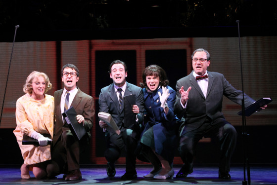 Merrily We Roll Along at the New York City Center . Merrily We Roll Along at the New York City Center .
