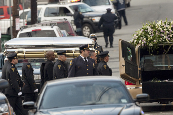 NEWARK, NJ - FEBRUARY 18: Pallbearers carry the casket of Whitney Houston to a hearse outside New Hope Baptist Church after funeral services on February 18, 2012 in Newark, New Jersey. Whitney Houston was found dead in her hotel room at The Beverly Hilton hotel on February 11, 2012. (Photo by Michael Nagle/Getty Images) NEWARK, NJ - FEBRUARY 18: Pallbearers carry the casket of Whitney Houston to a hearse outside New Hope Baptist Church after funeral services on February 18, 2012 in Newark, New Jersey. Whitney Houston was found dead in her hotel room at The Beverly Hilton hotel on February 11, 2012. (Photo by Michael Nagle/Getty Images)