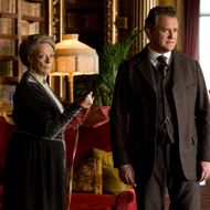 Downton Abbey Season 2 on MASTERPIECE Classic
Part 7 - Sunday, February 19, 2012 at 9pm ET on PBS                     
Shown from L-R: Maggie Smith as the Dowager Countess and Hugh Boneville as Lord Grantham
(C) Carnival Film & Television Limited 2011 for MASTERPIECE
This image may be used only in the direct promotion of MASTERPIECE CLASSIC. No other rights are granted. All rights are reserved. Editorial use only.
