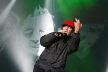 Fred Durst, singer of the US band Limp Bizkit performs on stage at the music festival "Rock im Park" (Rock in the Park) in the southern German city of Nuremberg on June 5, 2009 . The annual festival is scheduled from June 5 to June 7. AFP PHOTO DDP / TIMM SCHAMBERGER GERMANY OUT (Photo credit should read TIMM SCHAMBERGER/AFP/Getty Images)
