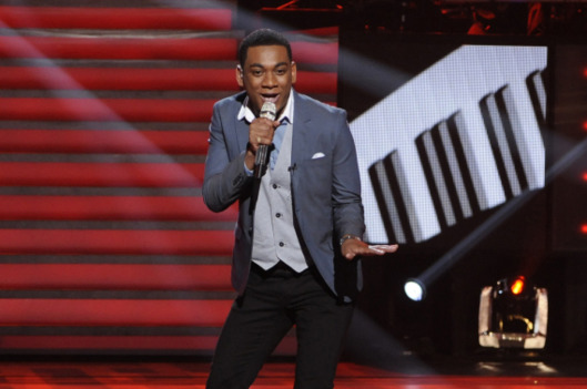 Josh Ledet performs in front of the Judges on AMERICAN IDOL