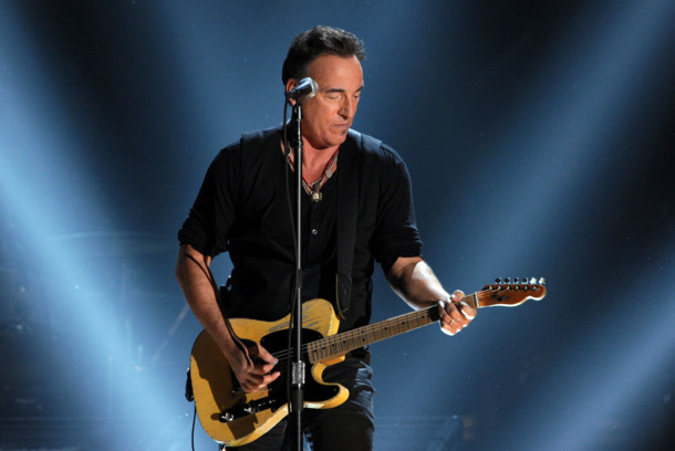 LOS ANGELES, CA - FEBRUARY 12: Musician Bruce Springsteen performs onstage at the 54th Annual GRAMMY Awards held at Staples Center on February 12, 2012 in Los Angeles, California. (Photo by Kevin Winter/Getty Images) LOS ANGELES, CA - FEBRUARY 12: Musician Bruce Springsteen performs onstage at the 54th Annual GRAMMY Awards held at Staples Center on February 12, 2012 in Los Angeles, California. (Photo by Kevin Winter/Getty Images)