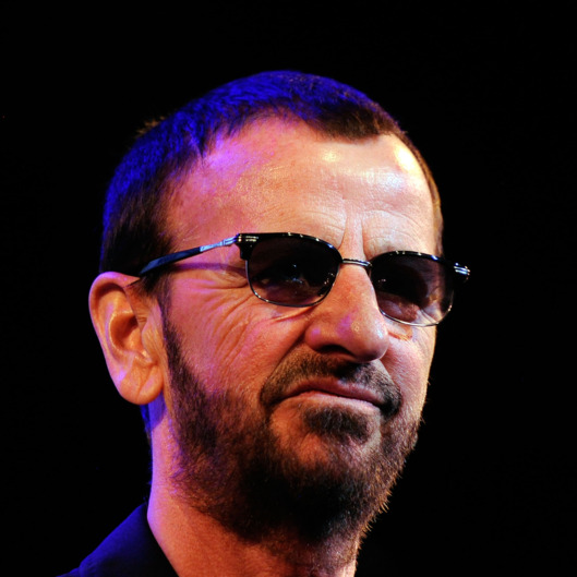 WEST HOLLYWOOD, CA - JANUARY 30: Musican Ringo Starr on stage at "SiriusXM's Town Hall With Ringo Starr" And Host Russell Brand and Moderator Don Was Live On SiriusXM's The Spectrum Channel performs at Troubadour on January 30, 2012 in West Hollywood, California. (Photo by Frazer Harrison/Getty Images)