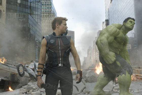 “Marvel's The Avengers”
L to R: Hawkeye (Jeremy Renner) and Hulk (Mark Ruffalo)
Ph: Film Frame
© 2011 MVLFFLLC. TM & © 2011 Marvel. All Rights Reserved. “Marvel's The Avengers”
L to R: Hawkeye (Jeremy Renner) and Hulk (Mark Ruffalo)
Ph: Film Frame
© 2011 MVLFFLLC. TM & © 2011 Marvel. All Rights Reserved.