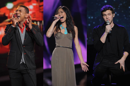 The final three contestants perform in front of the judges on AMERICAN IDOL airing Wednesday, May 16 (8:00-10:00 PM ET/PT) on FOX.