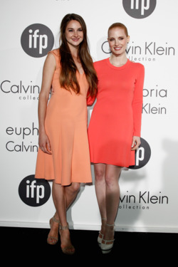 CANNES, FRANCE - MAY 17: Actresses Shailene Woodley and Jessica Chastain attend Women In Film celebration with The IFP, Calvin Klein Collection & euphoria Calvin Klein at the 65th Cannes Film Festival at Villa St George on May 17, 2012 in Cannes, France. (Photo by Andreas Rentz/Getty Images for Calvin Klein) CANNES, FRANCE - MAY 17: Actresses Shailene Woodley and Jessica Chastain attend Women In Film celebration with The IFP, Calvin Klein Collection & euphoria Calvin Klein at the 65th Cannes Film Festival at Villa St George on May 17, 2012 in Cannes, France. (Photo by Andreas Rentz/Getty Images for Calvin Klein)
