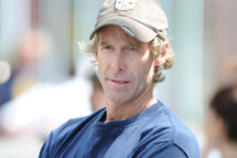 Michael Bay sighting on the set of "Pain And Gain" on April 14, 2012 in Miami, Florida.