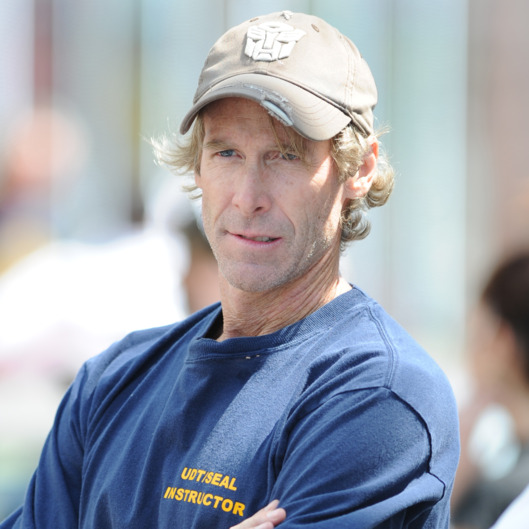 Michael Bay sighting on the set of "Pain And Gain" on April 14, 2012 in Miami, Florida.