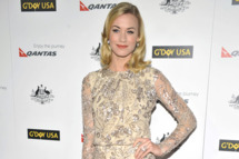 Yvonne Strahovski arrives for the 9th Annual G'Day USA Los Angeles Black Tie gala